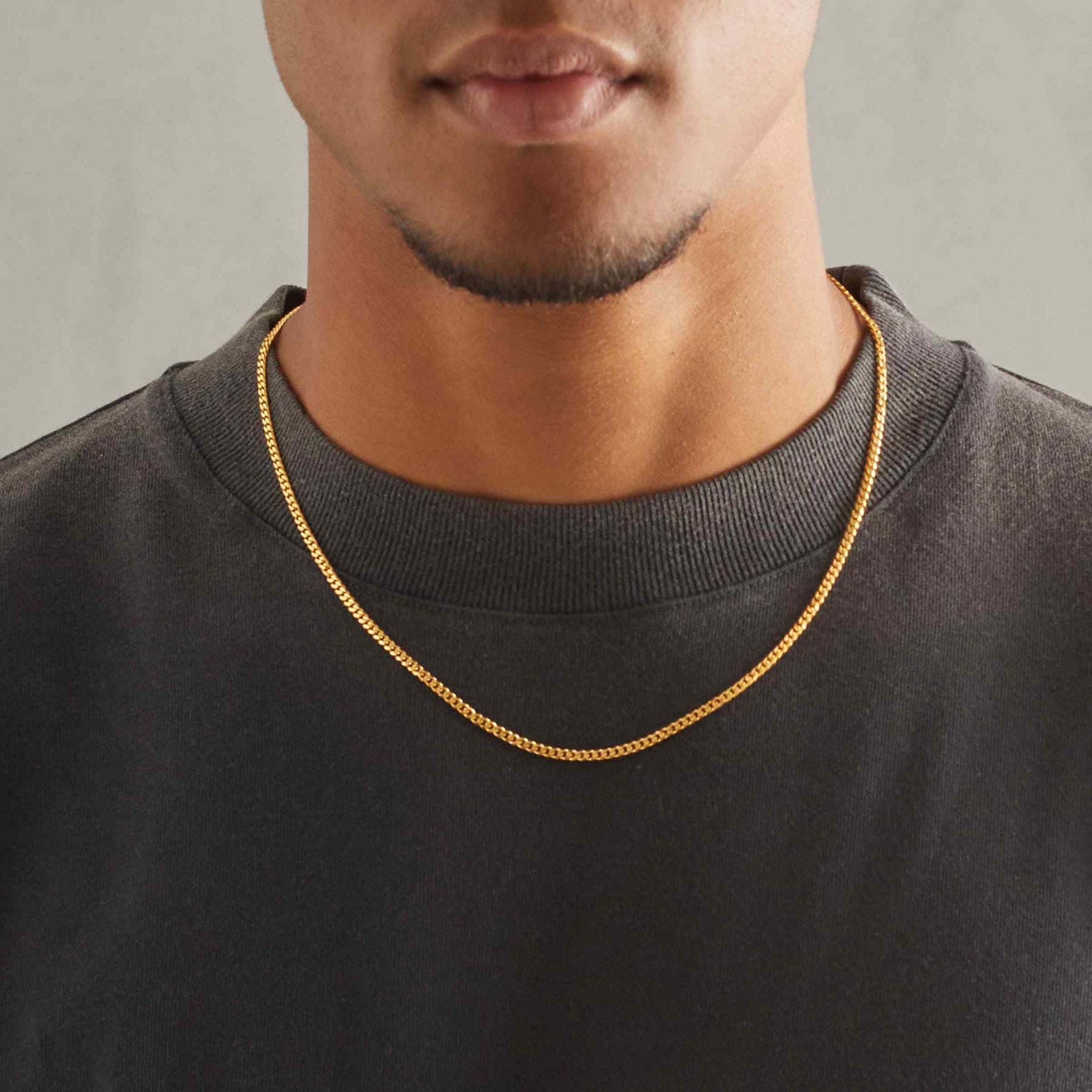 Hip Hop Necklace 316 Stainless Steel Jewelry Necklace 3MM Men And Women Miami Cuban Chain