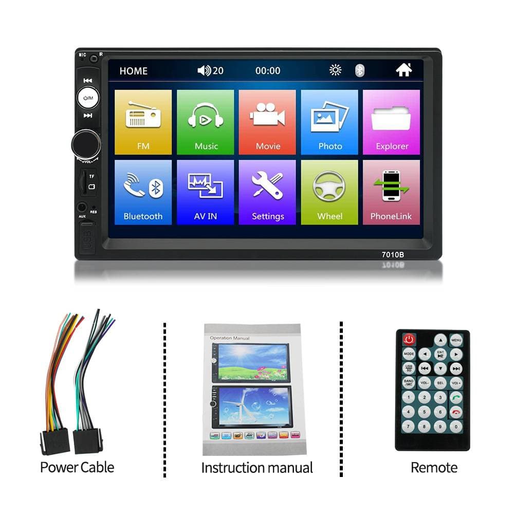 7 Inch Player Bluetooth Touch Screen Stereo Radio Car MP4 & MP5 Players