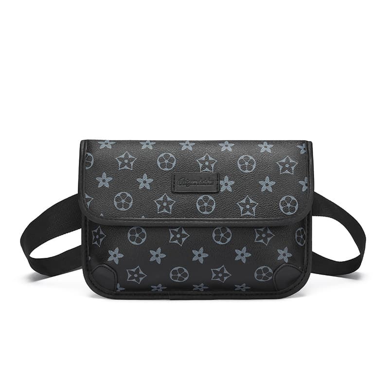 Celebrity Models Light Luxury Trend Men's Plaid Print Tiger Shoulder Crossbody Waistcoat