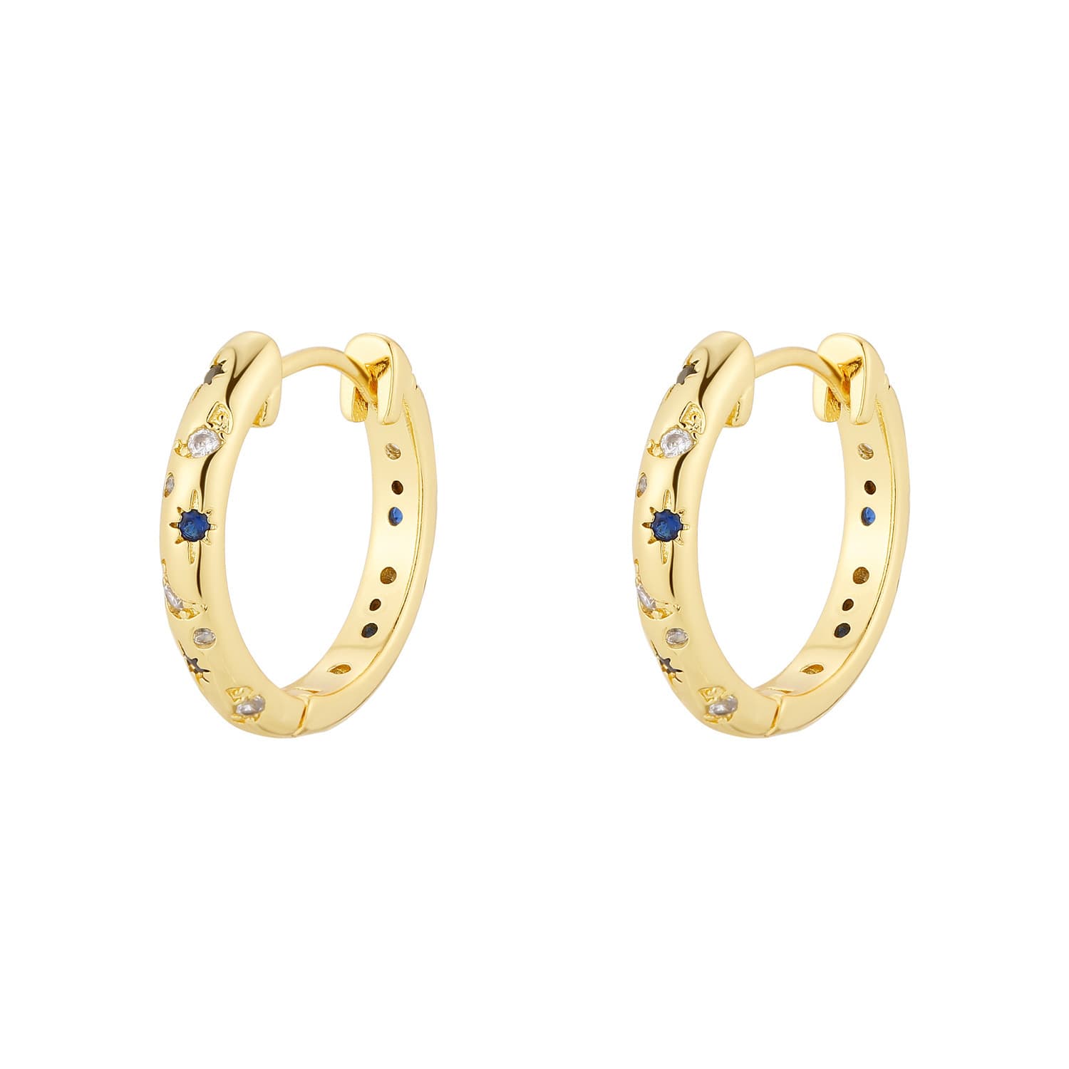 Women's Jewelry Fashion, Ins Personality, Stars And Moons, Diamond Earrings, Ear Buckles