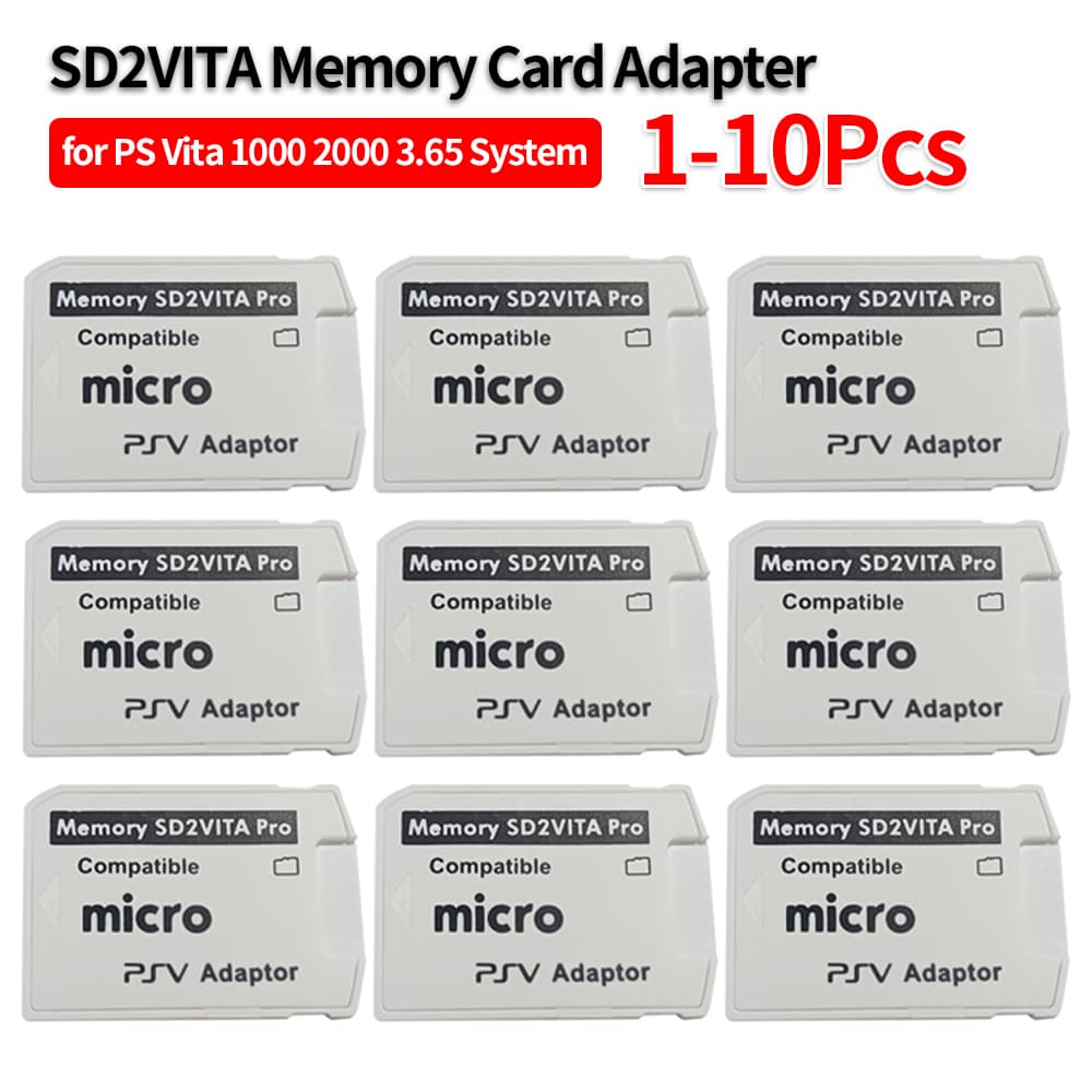 1-10Pcs SD2VITA 6.0 Memory Card For PS Card Adapter Converter 3.60 System Micro Digital Memory TF Card Converter