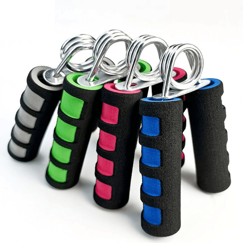 A Type Gripper Foam Handle Home Fitness Finger Wrist Strength Exercise Spring Steel Sponge Hand Gripper