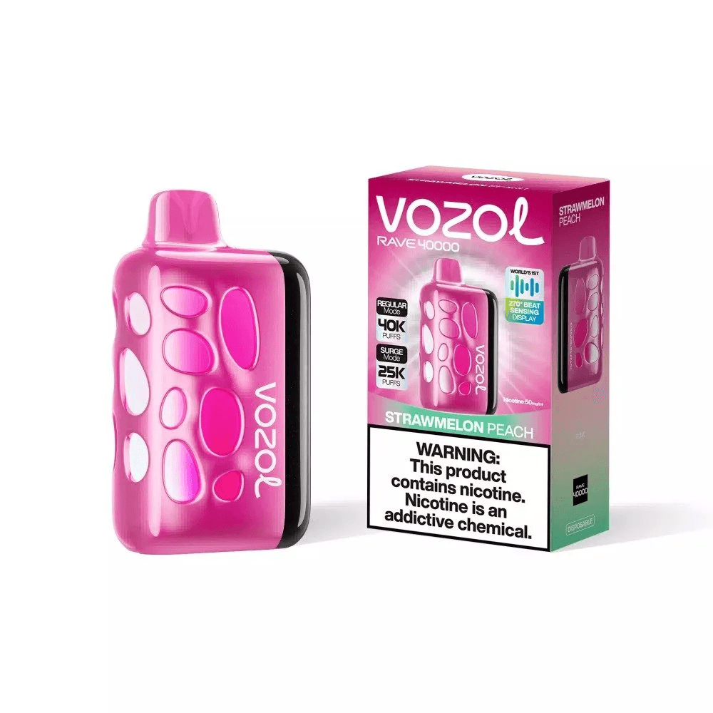 Entrepôt UE Vozol Rave 40000 Vape jetable Puff 40k Cigarette électronique Contrôle du flux d'air Vape Pakete Ice Fruit Combos 1 PCS
