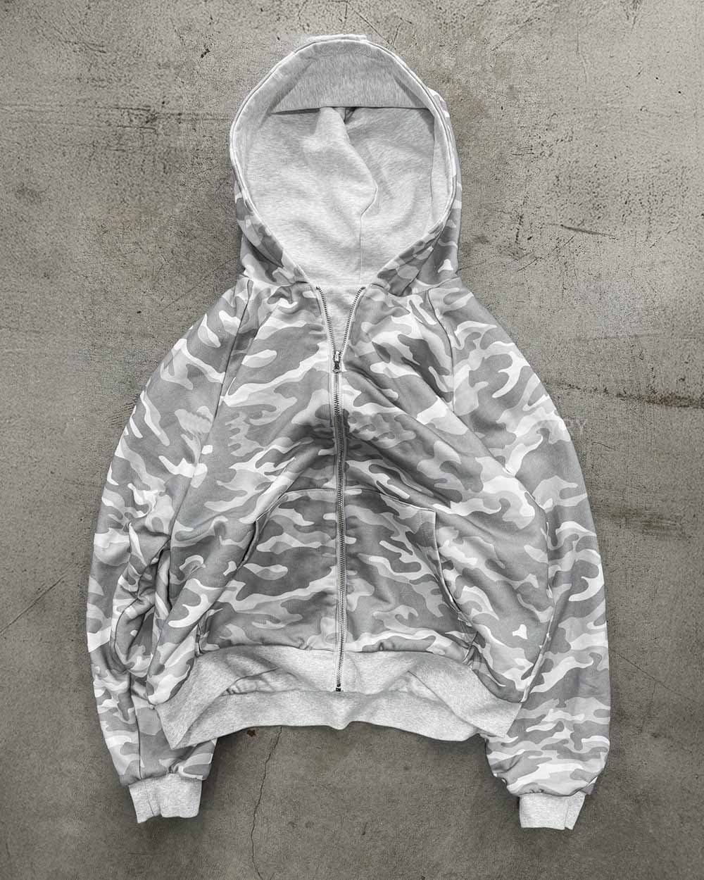 Men's Clothing Retro Personality Vintage Camo Hooded Sweatshirt For Men & Women - Streetwear Hip Hop Pullover With Loose Fit & Pockets