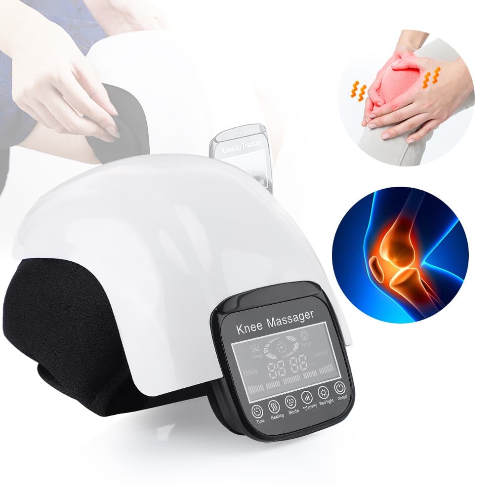 Knee massager four speed timing infrared electric heating kneepad pressure massage elbow kneepad