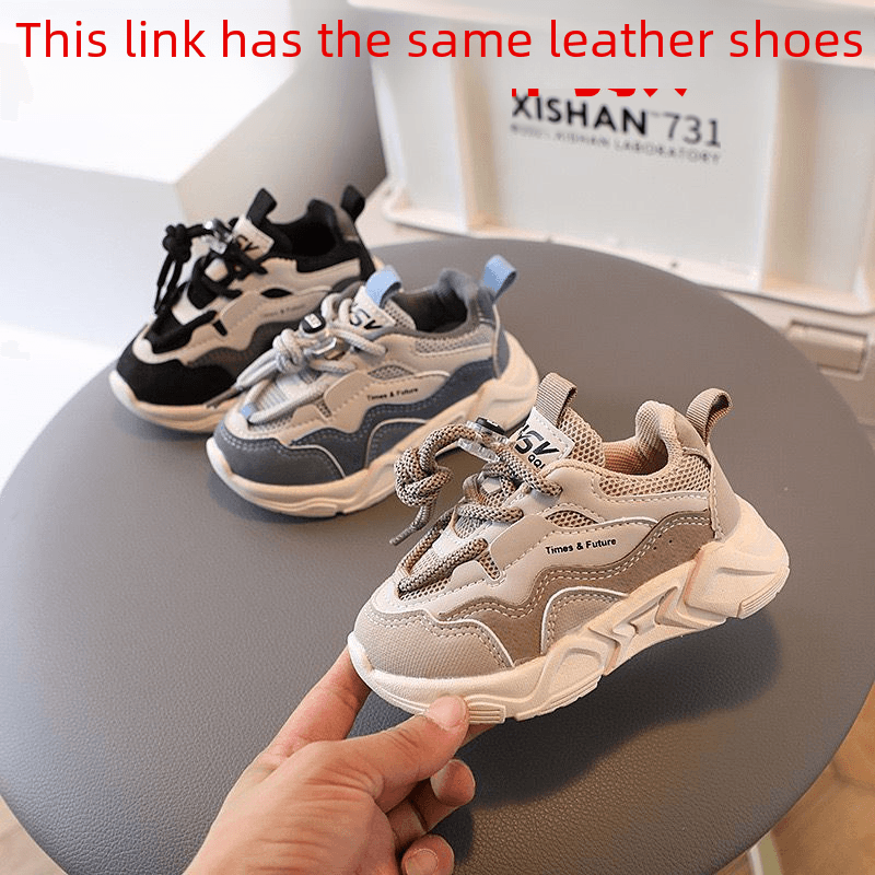 2023 Spring and Autumn New Children's Shoes 1-6 Years Old 3 Boys Sports Shoes Breathable Women's Net Shoes Toddler Shoes Trendy