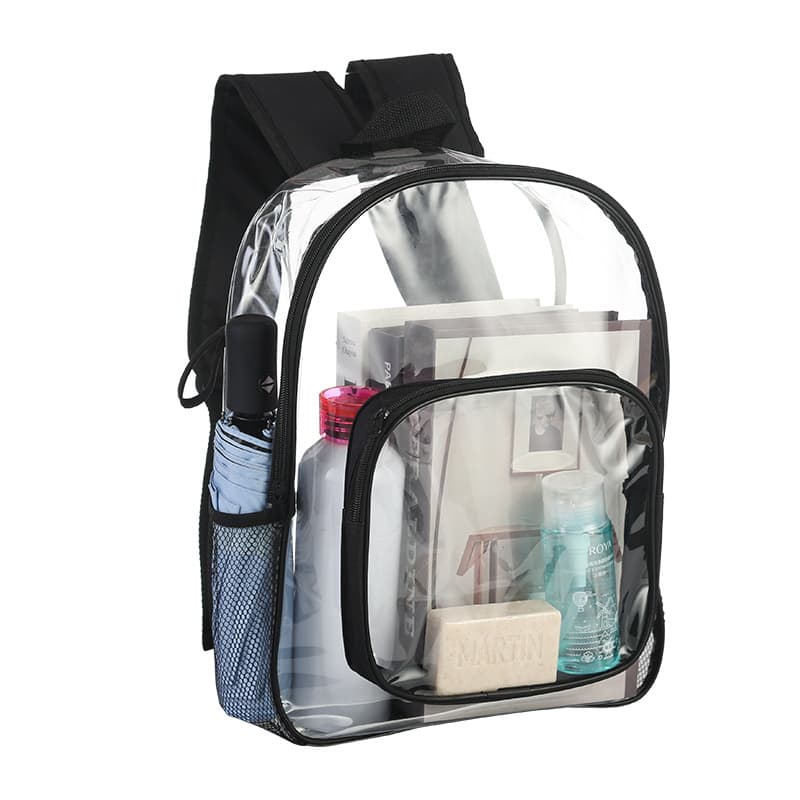 Waterproof Transparent Pvc School Bag Outdoor Large Size Student Backpack