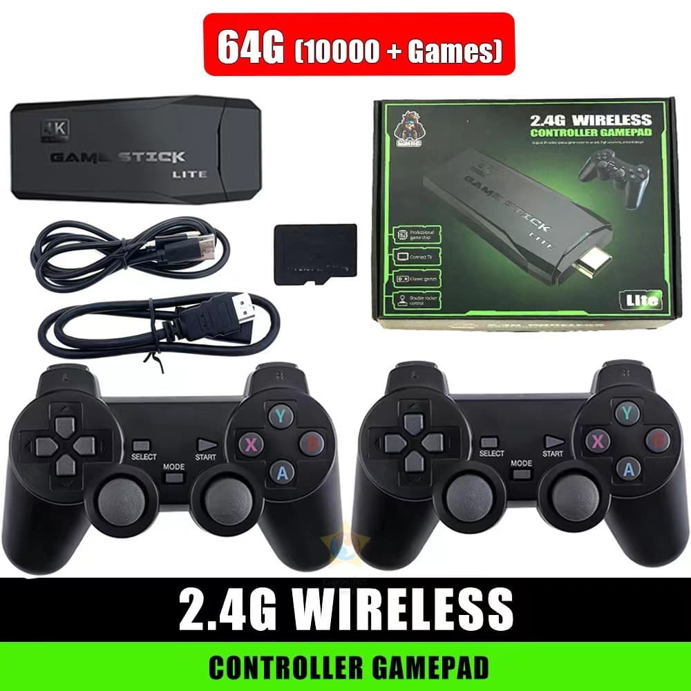 New 2.4G Tag Mini HDMI HD Classic Nostalgic M8 Game Console for Two Players