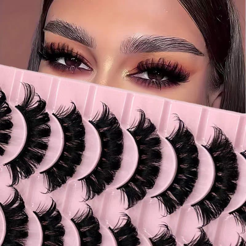 Eyelashes Set New Products Russian Curl DD Curl 10 Pairs Of False Eyelashes Dense Eyelashes