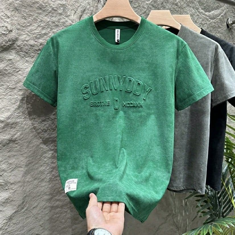 Boys & Teenagers Solid Color Crew Neck T-Shirt Short Sleeve Breathable Cotton Retro Style Loose Comfortable Fashion Top in White/Black