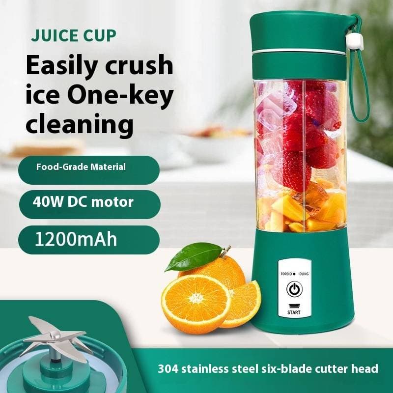 Portable Electric Juicer Cup - Mini Blender For Home Use, USB Rechargeable & Multifunctional Smoothie Maker