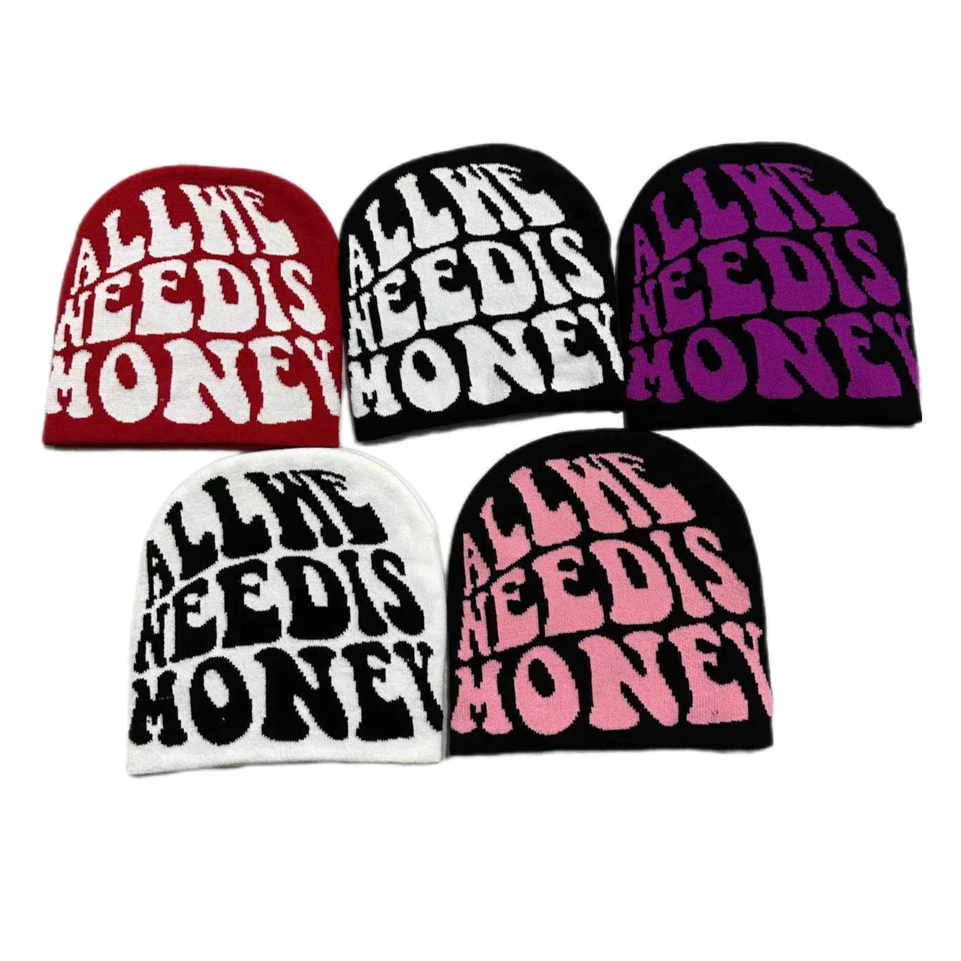 ALL Manufacturers Spot European and American Knitted Hats Men and Women Jacquard Hip Hop Wool Hat Street Fashion Letters