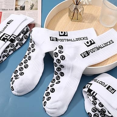 Grip Socks – Non-Slip Soccer Baseball Athletic Socks (Unisex & Breathable)