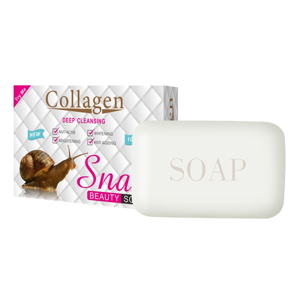 Face Moisturizes, Brightens Wash Essential Oil Handmade Snail Soap