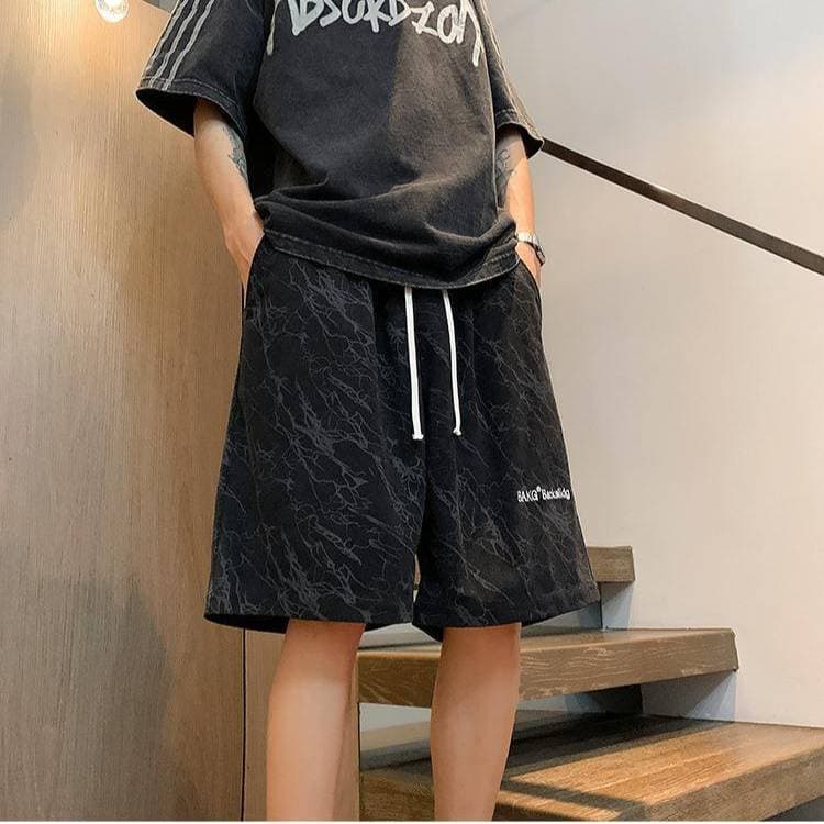 Men's Clothing Men's Plus Size Casual Basketball Summer Shorts Trendy Versatile Five Point Style Outfit For Outdoor Wear