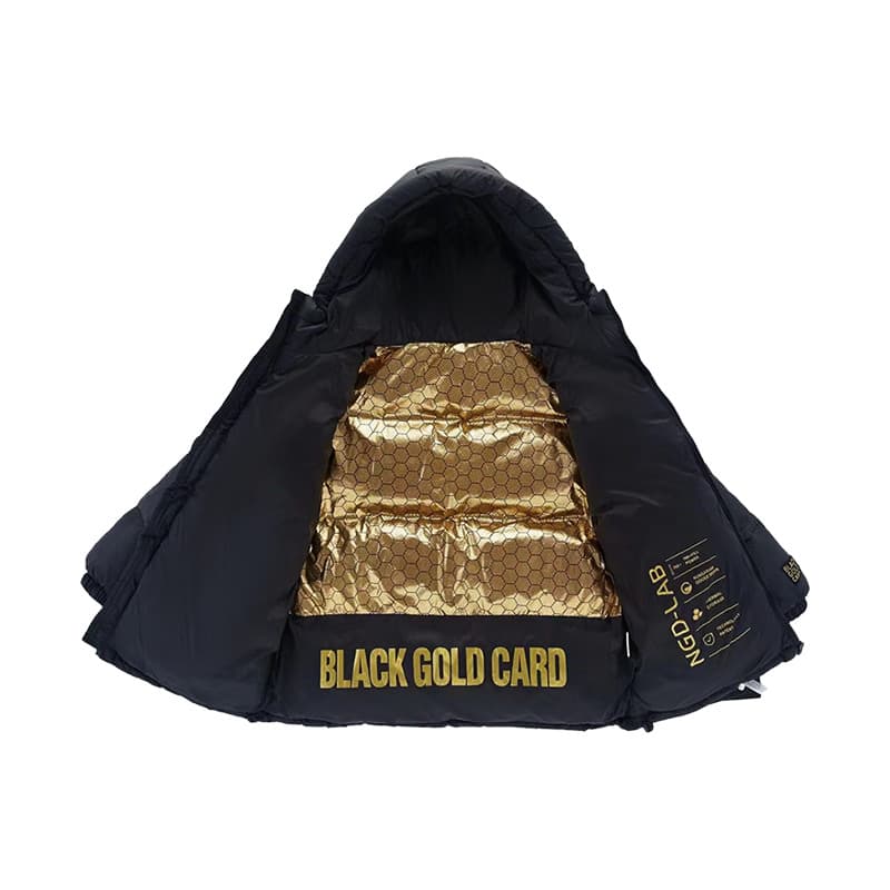 Children's Down Jacket Boys And Girls Thick Black Gold Down Jacket Bread Suit