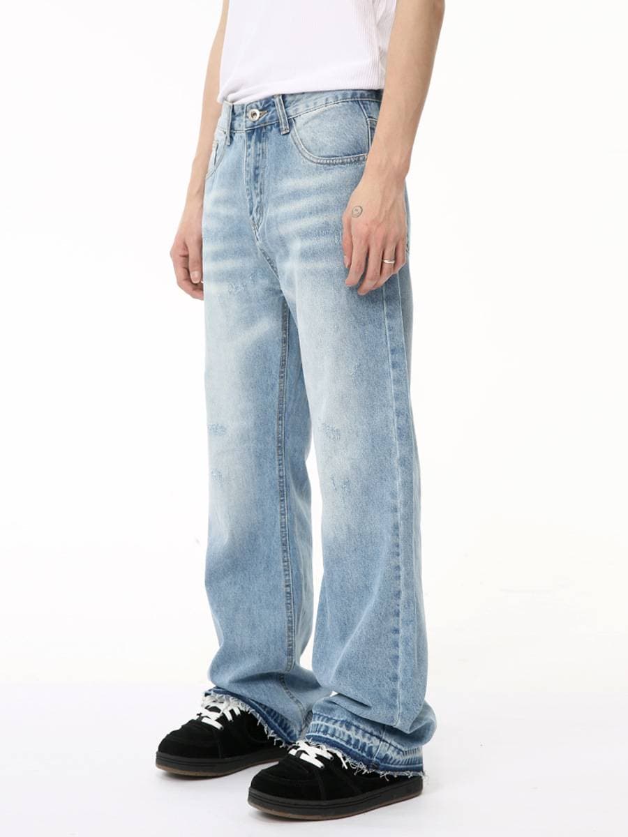 Men's Clothing 2025 Summer New Arrivals American Basic Simple Washed Flared Denim Pants