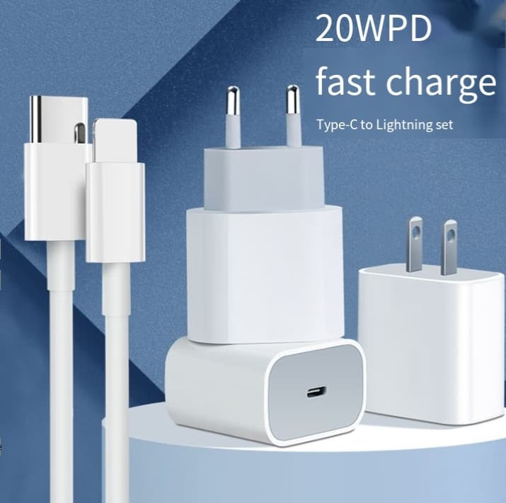 CE Certified PD20W European Standard Mobile Phone Fast Charger Suitable For IPhone US Standard PD Fast Charging Adapter