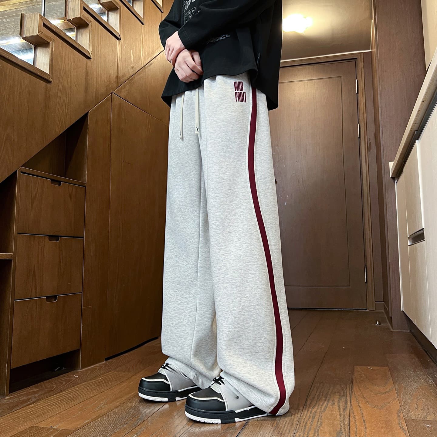 Teen Boys' Straight-Leg Joggers – Oversized School Sweatpants (M-4XL)
