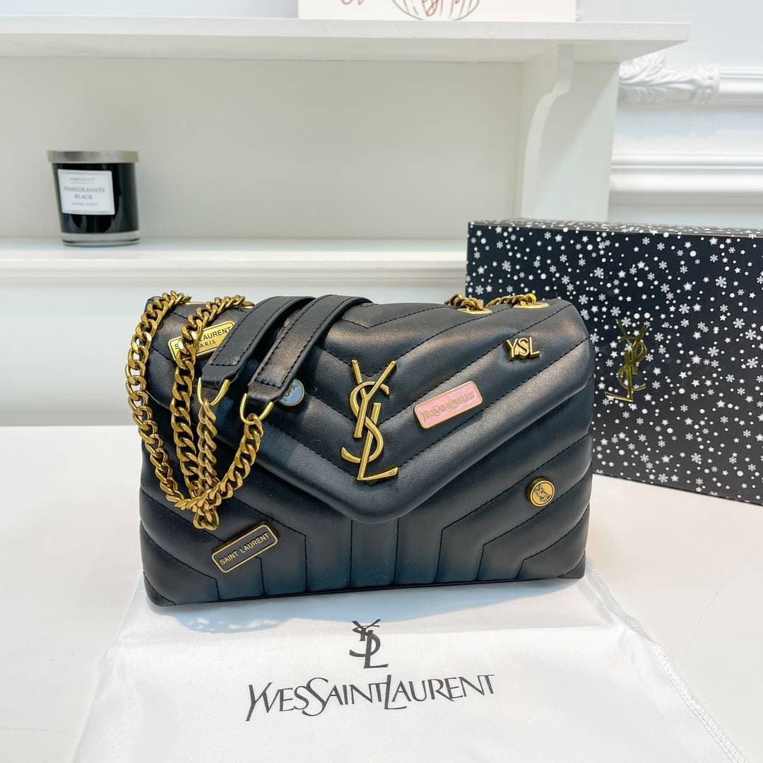 (MONOGRAMME) Sac bandoulière femme tendance 2026, haut de gamme et élégant, à empiècements en forme de Y.
