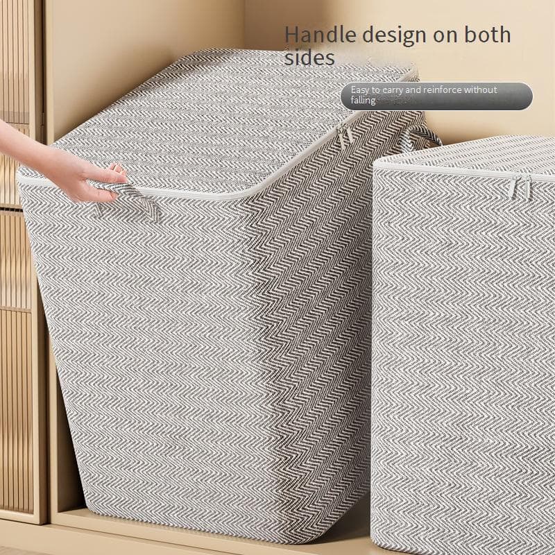 Home Bedroom Quilt Travel Storage Bag Finishing Quilt Bag Fabric Multi Purpose Clothes Packing Bag Handbag