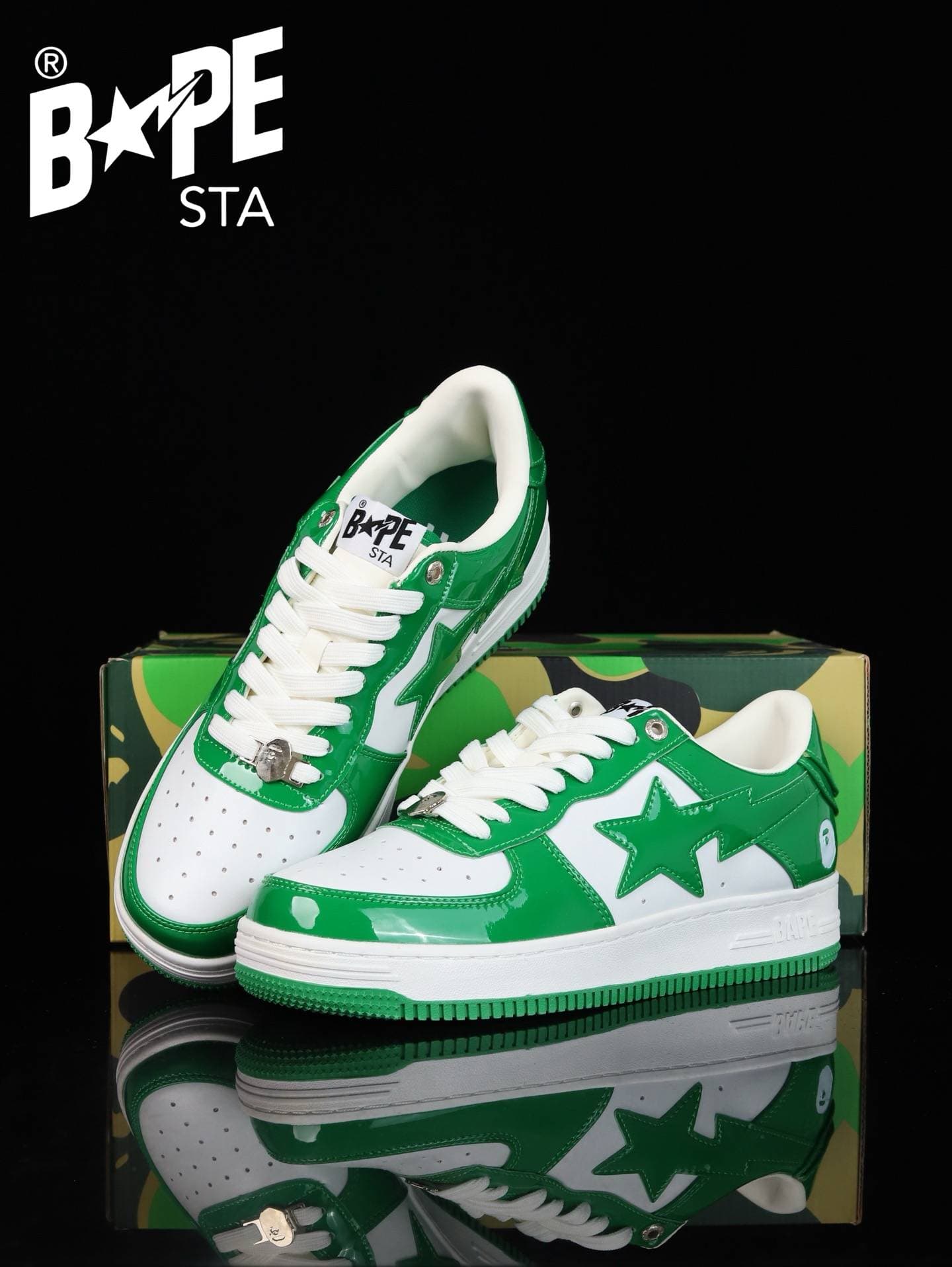 Chaussures de planche classiques en cuir laqué A BATHING-APE, Air Force n°1, pour hommes et femmes, 22 couleurs disponibles