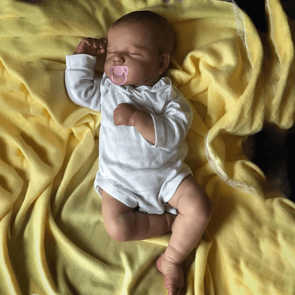 20Inch 50cm Cloth Body Simulation Doll Sleeping Baby Companion Reborn Doll Toy Boy Girl Christmas Gift