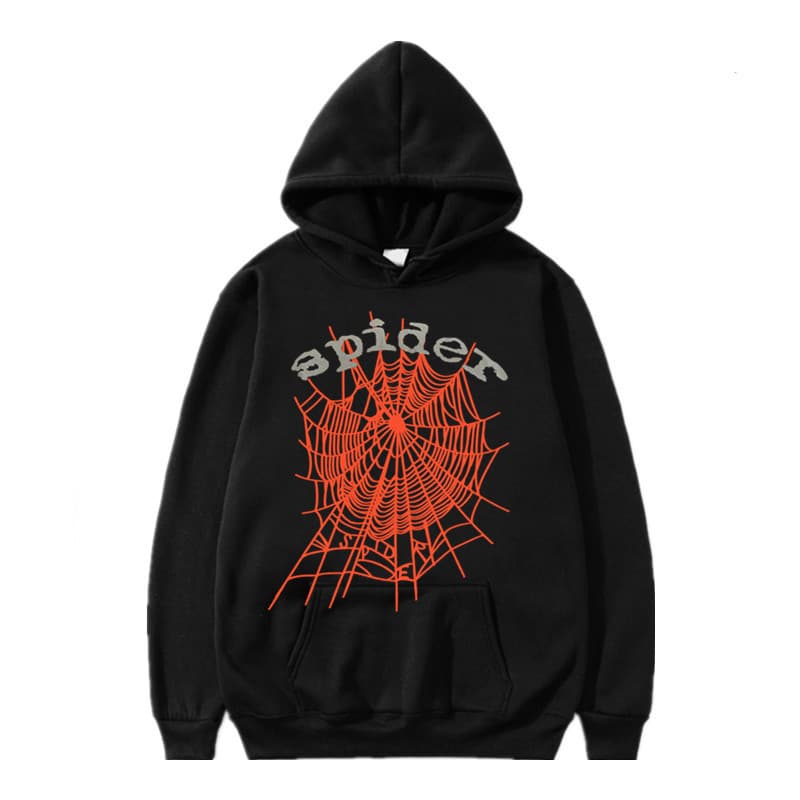 Sweat à capuche et pantalon de survêtement imprimé automne/hiver de la série Spider 555