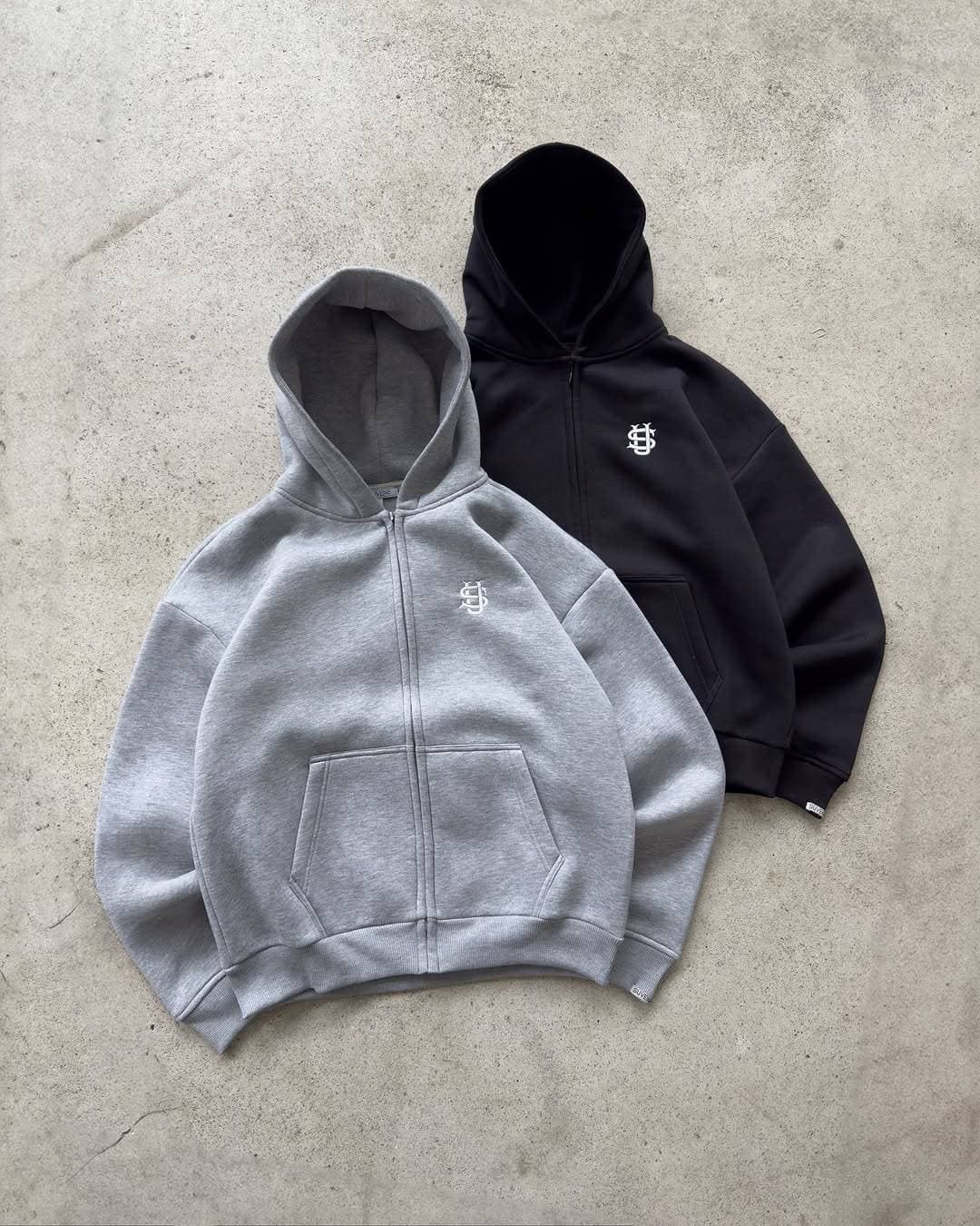 Pantalon de survêtement long, taille mi-haute, style hip-hop/rap Y2K, coupe européenne/américaine, fermeture éclair élastique, couleur unie.