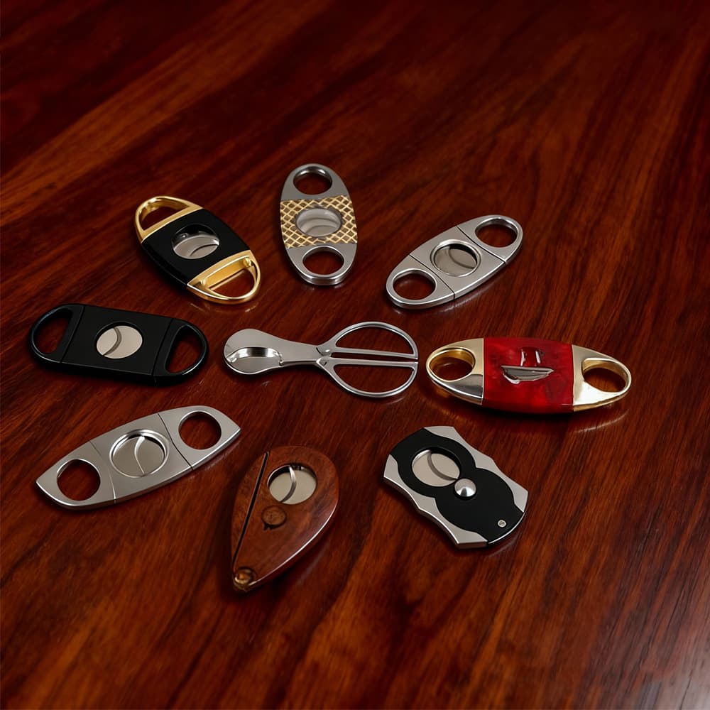 Stainless Steel Cutter Portable Scissors Double-edged Sharp Cuban Cigar Men's Smoking Accessories