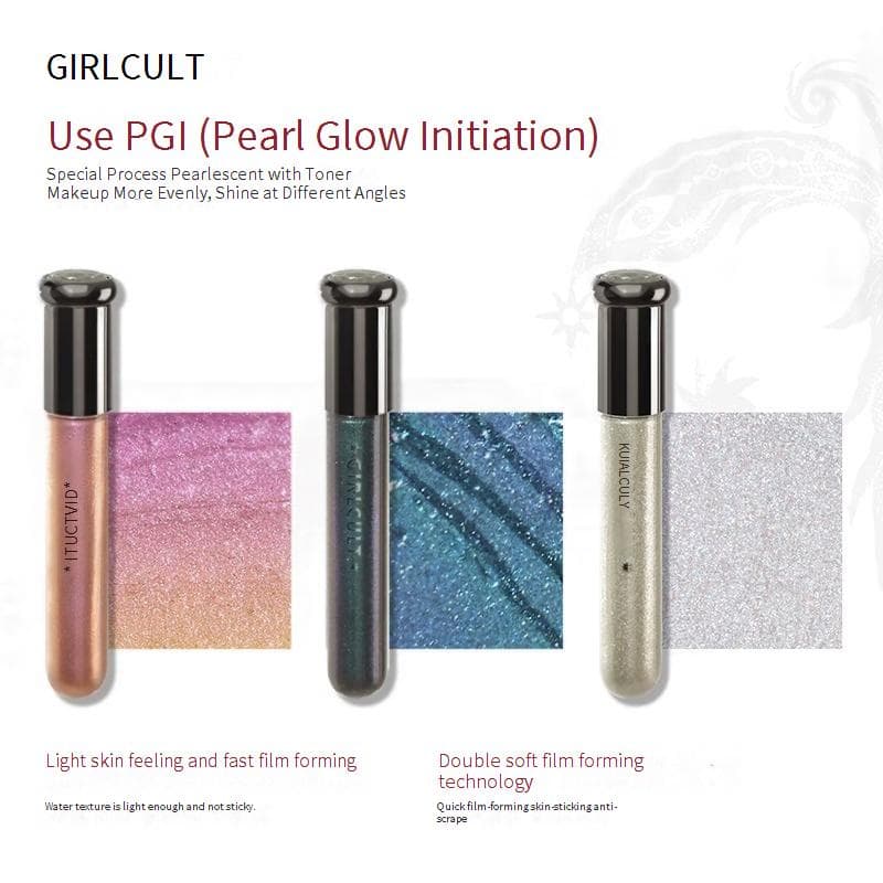 Girlcult Illusion Liquid Eyeshadow Fine Glitter Pieces Sparkling Chameleon Eye Silkworm Highlight Single Color Eyeshadow