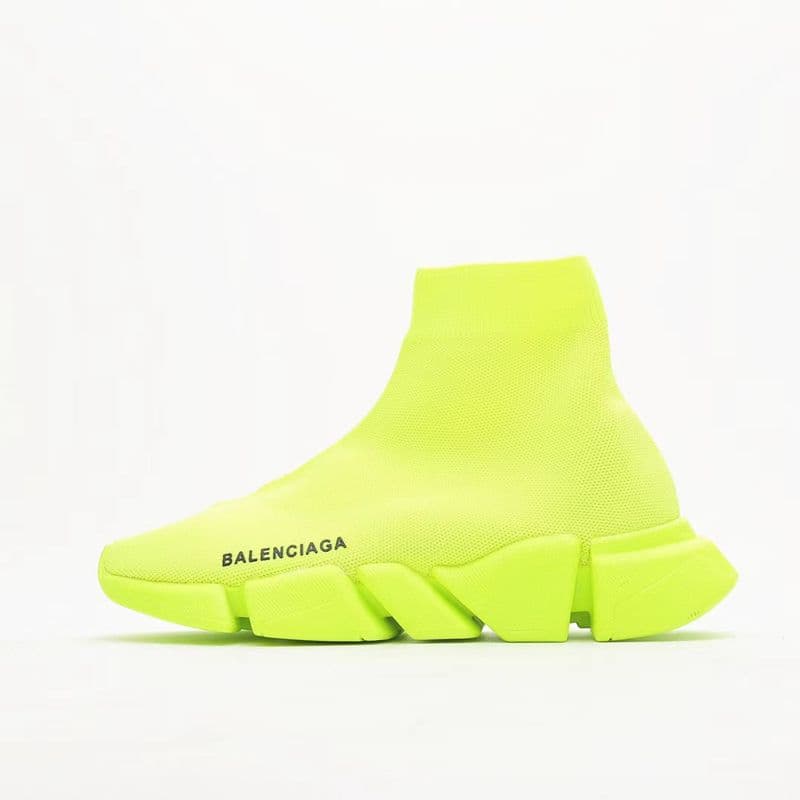 Chaussette Chaussures Hommes Femmes Graffiti Blanc Noir Rouge Beige Rose Semelle Transparente À Lacets Jaune Fluo Chaussettes Speed Runner Baskets P