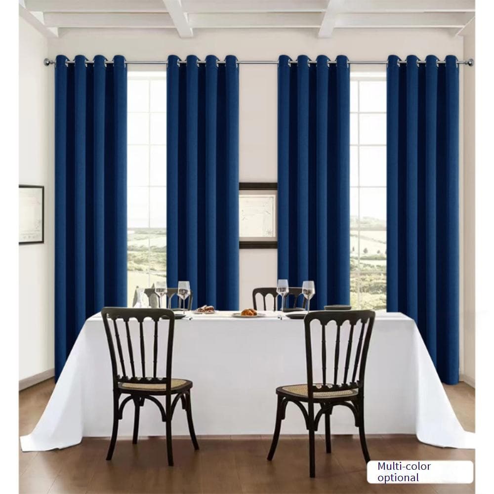Blackout Curtains - 100% Light Blocking Fabric (Double-Sided Matte Thermal Insulated Noise Reducing Ready-Made For Living Room/Bedroom)