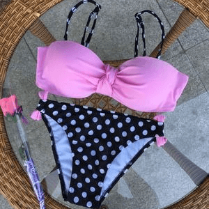 Women's Clothing New Split Bikini Swimsuit Candy Color Bikini Swimsuit