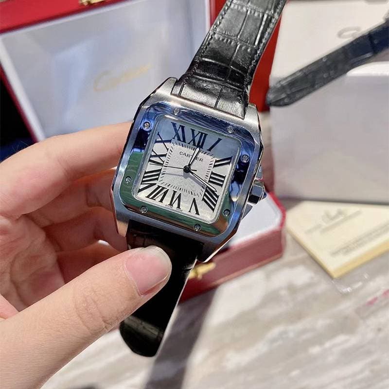 Montre de luxe pour couple, cadran diamant, montre en acier inoxydable, date, étanche