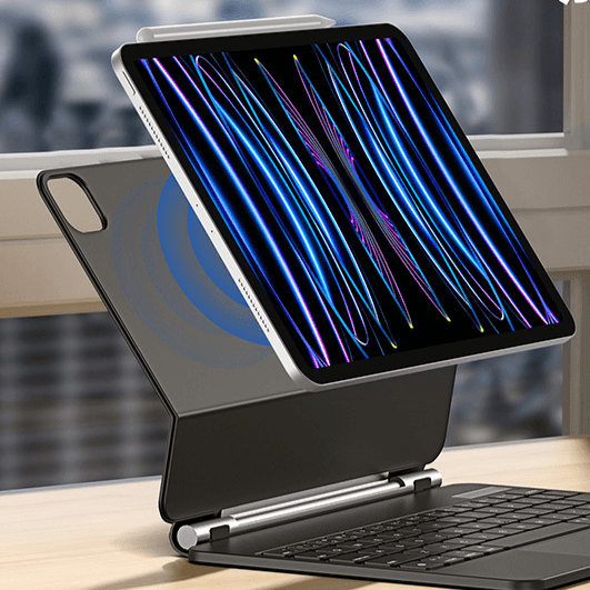 Magnetic Floating Keyboard Ultra Thin Bluetooth Touch Control With Seamless Auto Pairing