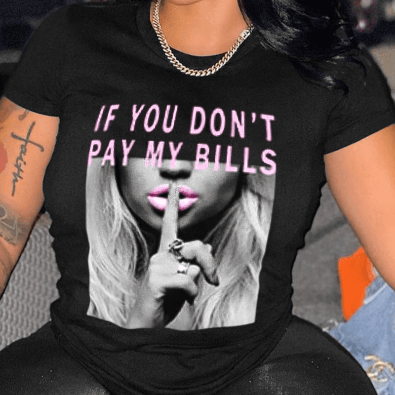 Women's cartoon printed large size round neck loose short-sleeved T-shirt
