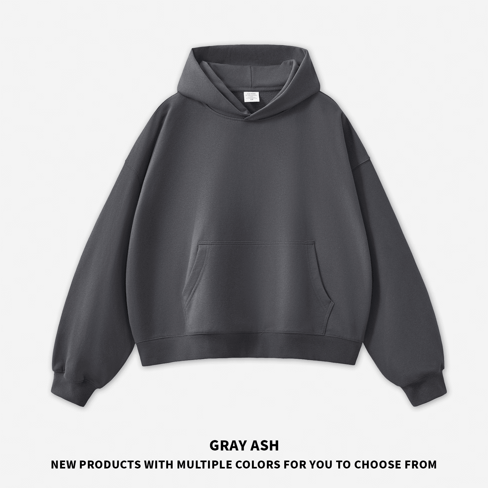 Ensemble sweat-shirt et pantalon de survêtement pour homme, coupe courte et large, en tissu éponge 420 g, style décontracté, American Fog