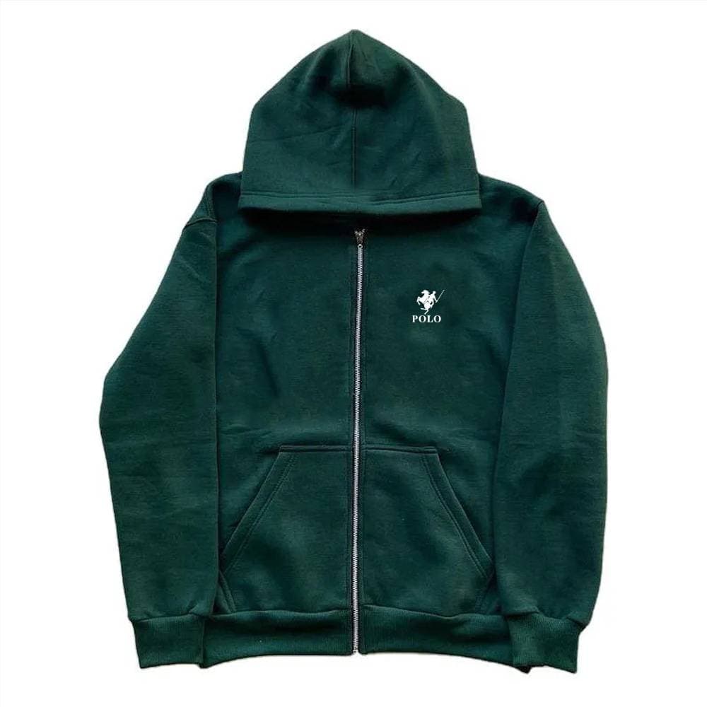 Veste à capuche imprimée, style identique pour hommes et femmes, haut ample à fermeture éclair, grande taille