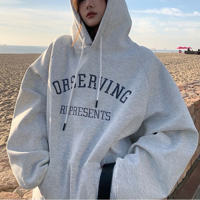 Women's Clothing Plush And Thick Hooded Sweatshirt Loose Long Sleeved Bottoming Shirt Large Size Jacket Tops