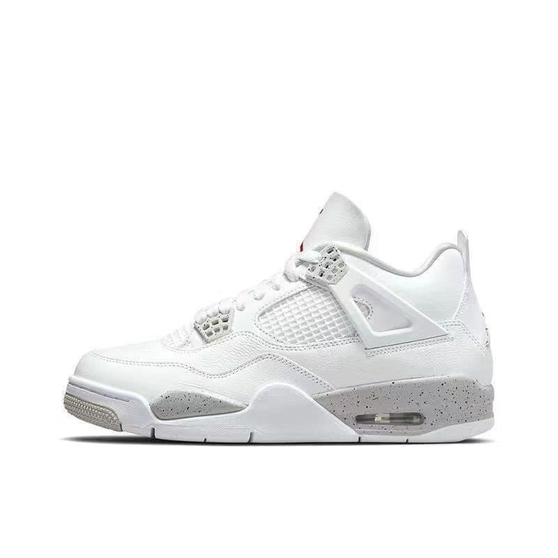 Chaussures de basket-ball 4s Bred chaussures de sport métalliques blanc noir ciment chat royauté champignon hommes formateur rétro 4 femmes chauss