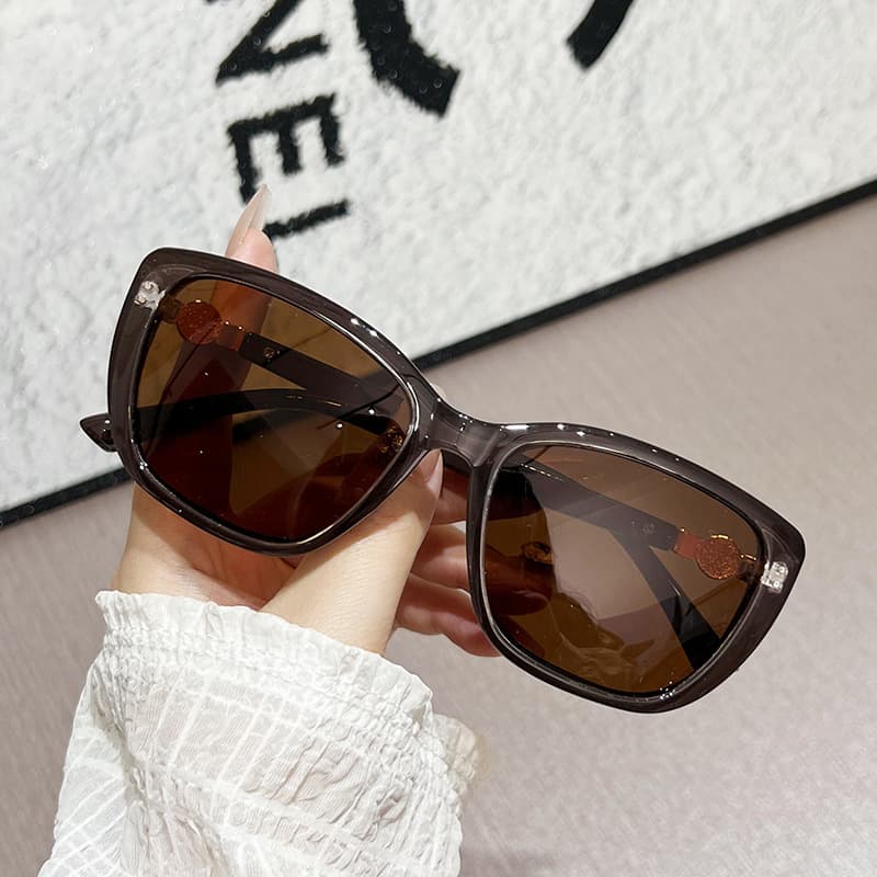 Korean Cat Eye Sunglasses For Women - Small Frame Round Face, UV400 Protection, Retro Vintage Style, Instagram Celebrity Fashion