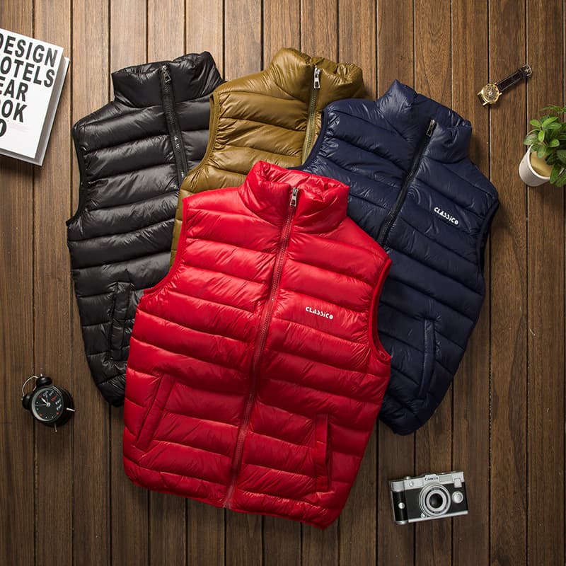 Men's clothing Cotton vest men's autumn and winter new men's version of cotton vest youth couple vest male large size vest cotton clothes tide