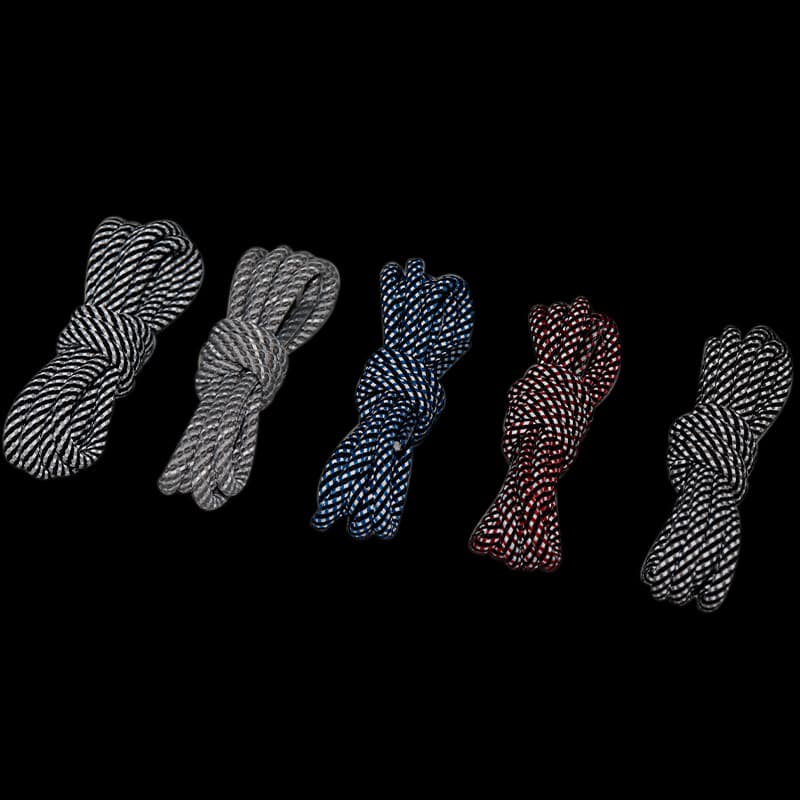 Shoe Accessories round coconut reflective shoelaces for sports shoes, trousers, hats, sweatshirts, Martin boots shoelaces