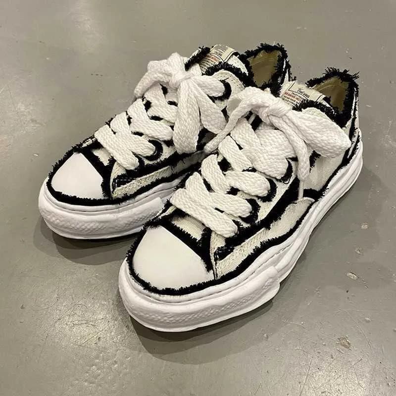 Chaussures décontractées de créateur co-marquées MMY Dissoing MDNS Maison Mihara Yasuhiro à semelles épaisses vertes Lovers Daddy Sports Casual