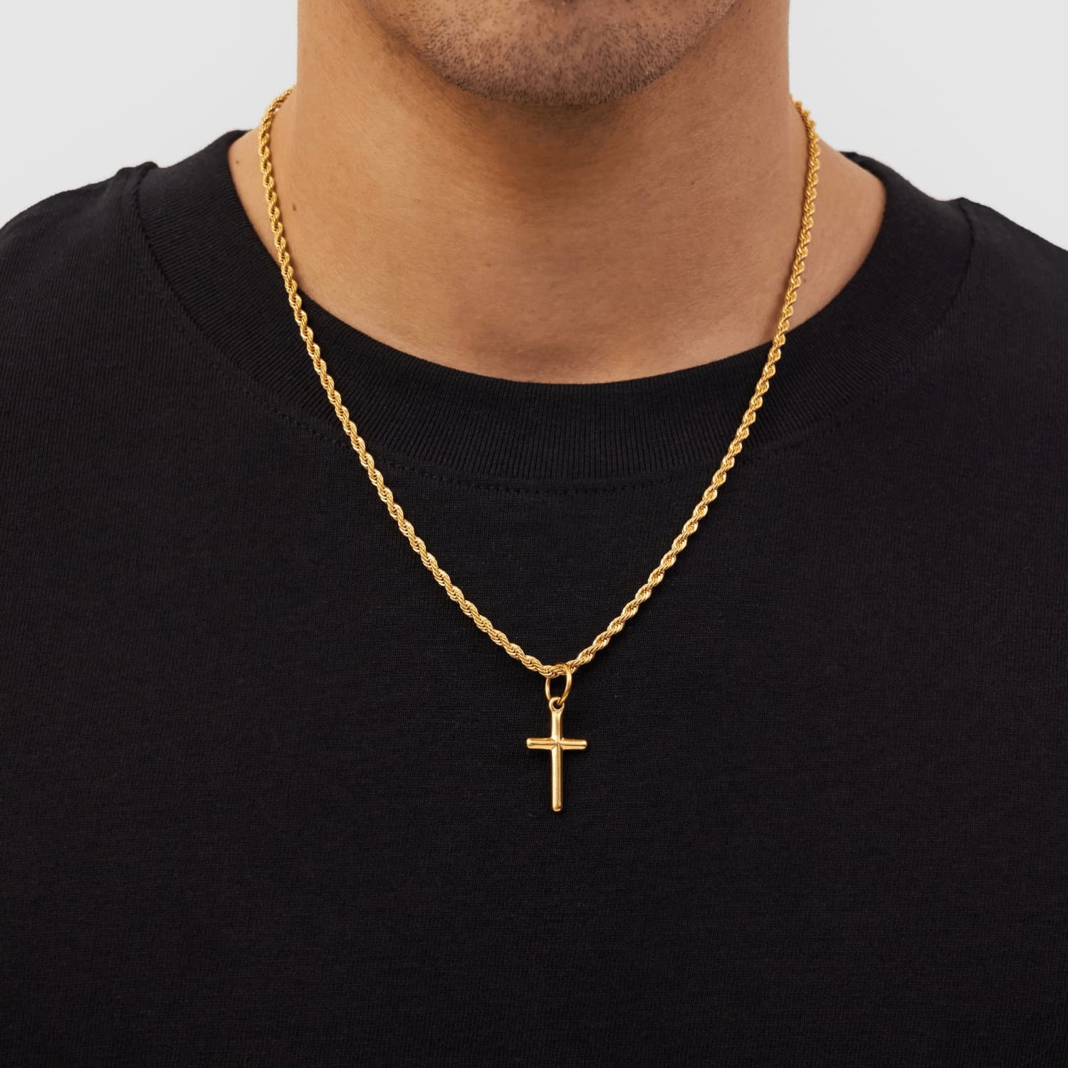 Cross-Border Hot-Selling Jewelry Cross Braided Chain Pendant New Fashion European And American Hip-Hop Personality