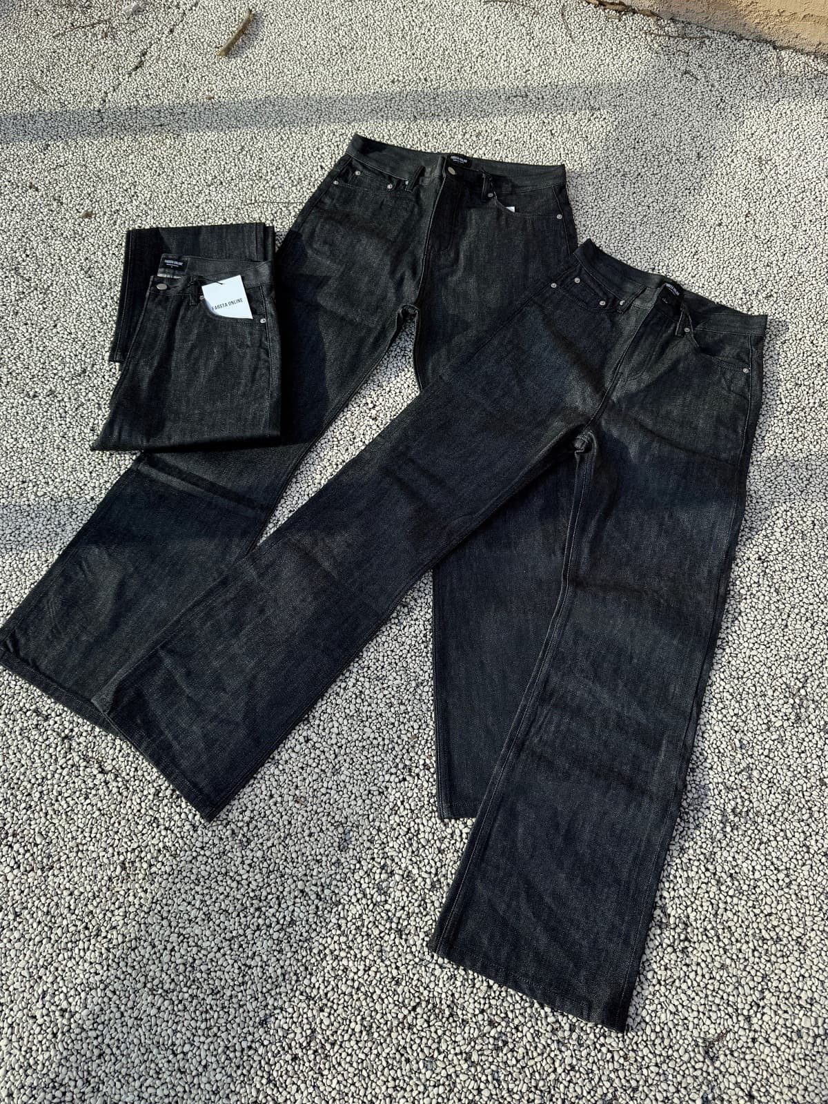2026 Vintage Raw Denim Black Washed 13oz Selvedge Jeans - 646 Fit Micro Flare Classic Heavyweight Denim Pants For Men