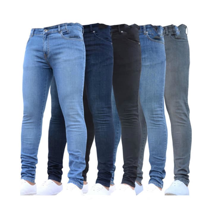 Men's Clothing Men's Slim Fit Stretch Denim Pants Black Tight Skinny Jeans European And American Style Autumn Fashion For Formal & Casual
