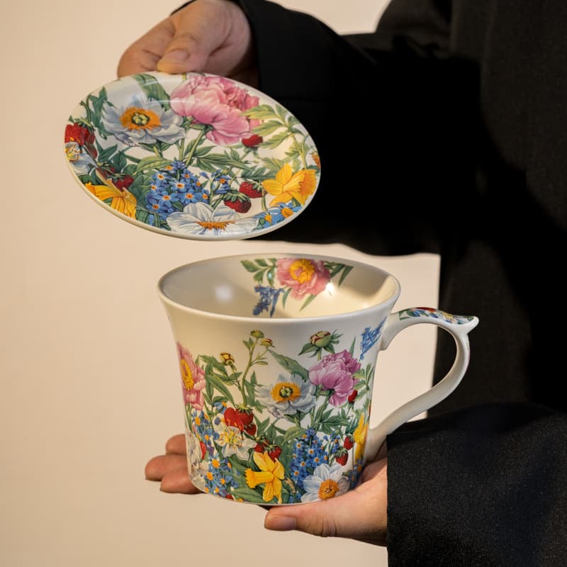 High Value Medium And Ancient Style Mug Large Capacity Ceramic Water Cup Coffee Cup