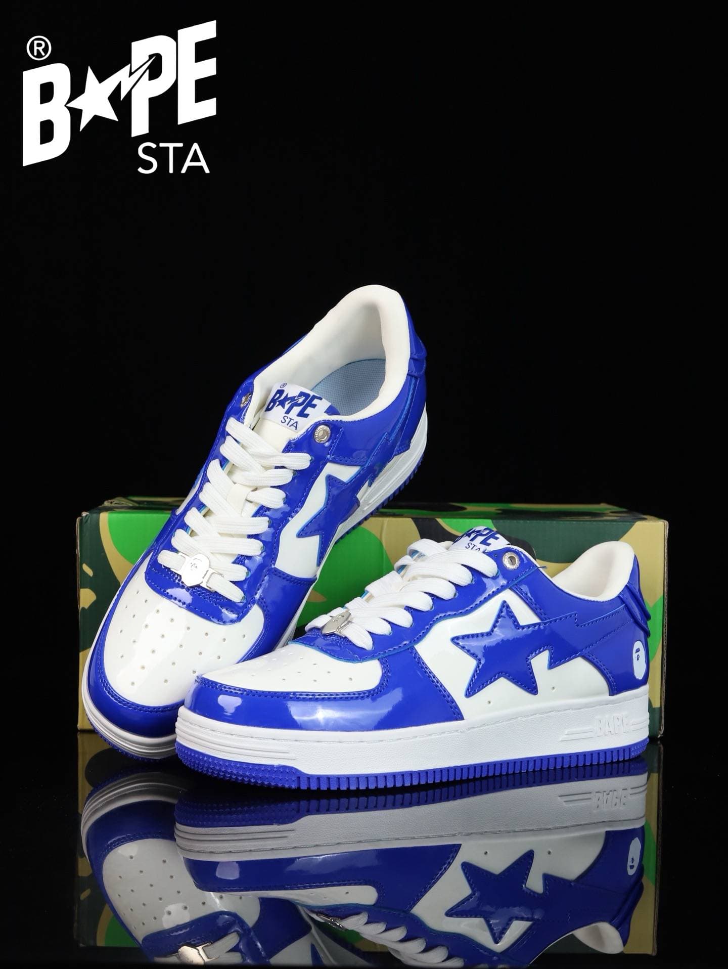 Chaussures de planche classiques en cuir laqué A BATHING-APE, Air Force n°1, pour hommes et femmes, 22 couleurs disponibles